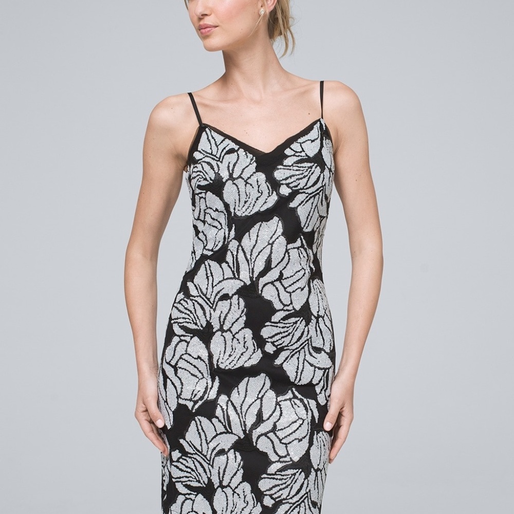 WHBM Sequin Shift Dress - Sz 0